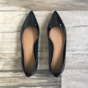 NWOB ASOS black pointed ballet flats size 6.5/7